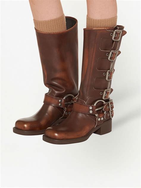 miu miu mens boots|miu leather boots.